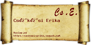 Csókási Erika névjegykártya